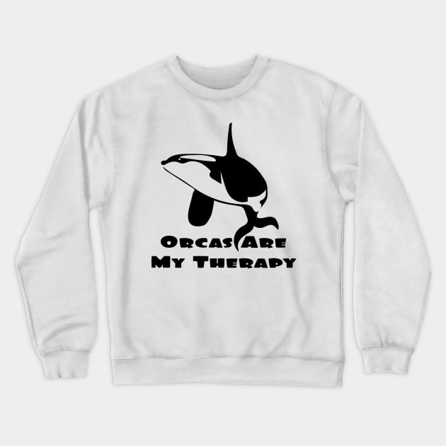 Orcas Are My Therapy Crewneck Sweatshirt by Officail STORE